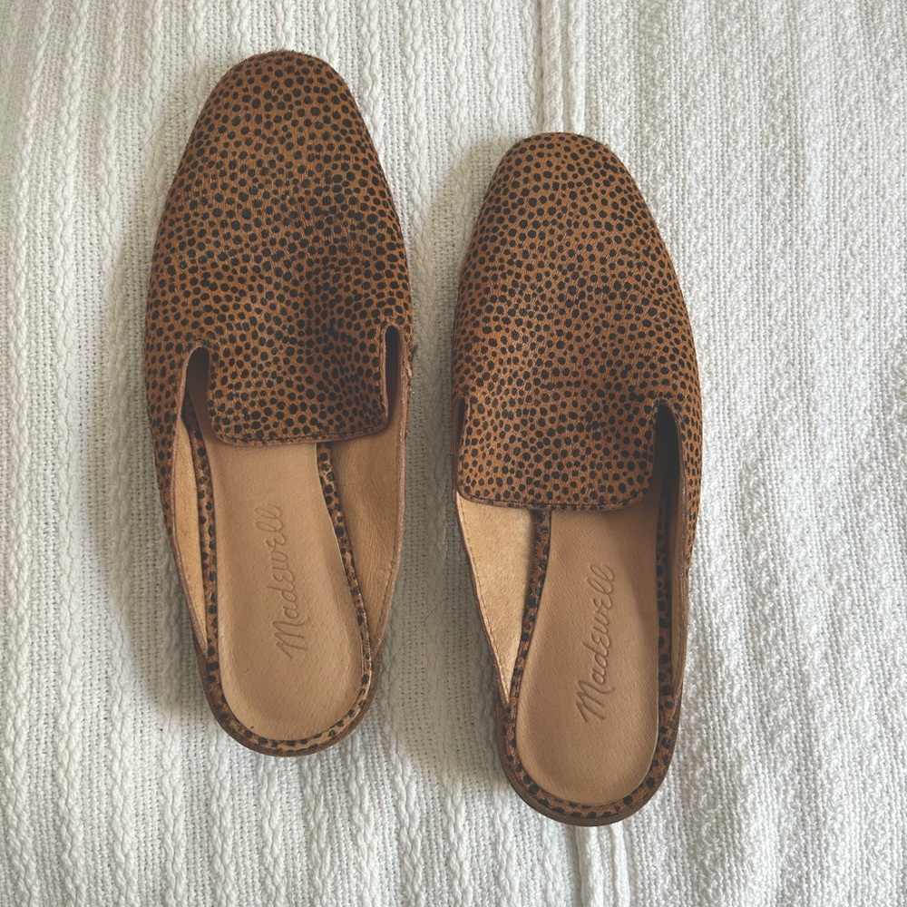 Madewell Willa spotted calf loafer mule